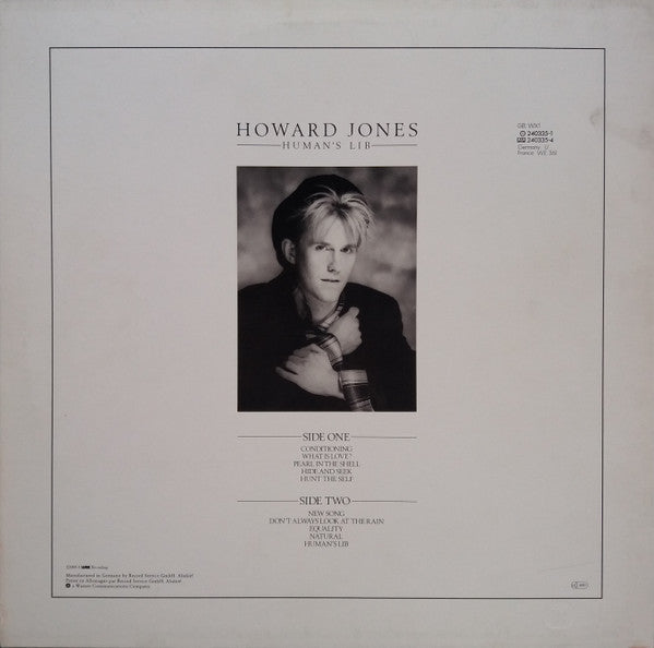 Howard Jones : Human's Lib (LP, Album, Bla)