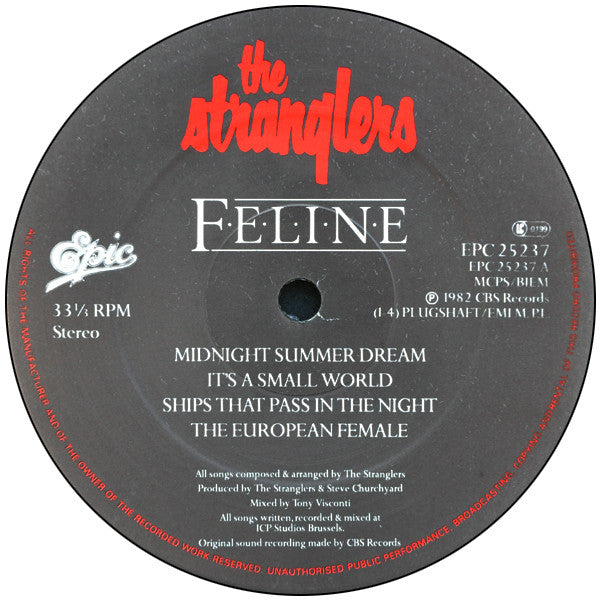 The Stranglers : Feline (LP, Album + 7", S/Sided, S/Edition)