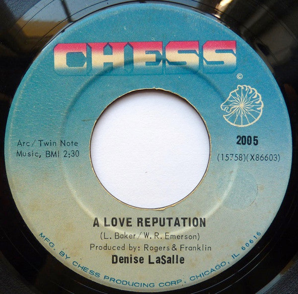 Denise LaSalle : A Love Reputation / One Little Thing (7", Single)