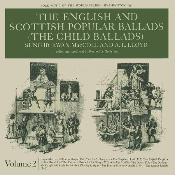 Ewan MacColl And A. L. Lloyd : The English And Scottish Popular Ballads (The Child Ballads) Volume 2 (LP)