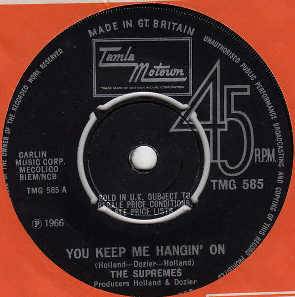 The Supremes : You Keep Me Hangin' On (7", Single, Kno)