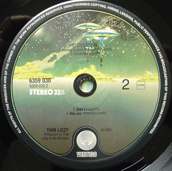 Thin Lizzy : Chinatown (LP, Album, RP)