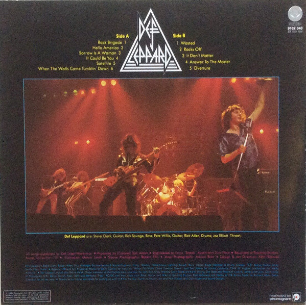 Def Leppard : On Through The Night (LP, Album, Spa)