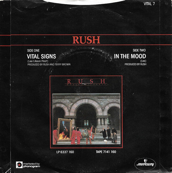 Rush : Vital Signs (7", Single)