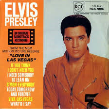 Elvis Presley With  The Jordanaires : Love In Las Vegas (7", EP, RE, Six)
