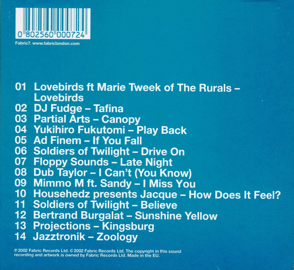 Tony Humphries : Fabric 04 (CD, Mixed)