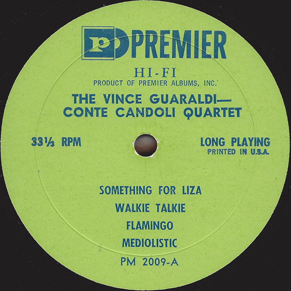 The Vince Guaraldi - Conte Candoli Quartet : The Vince Guaraldi - Conte Candoli Quartet (LP, Mono)