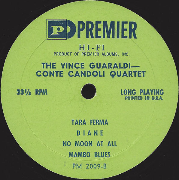 The Vince Guaraldi - Conte Candoli Quartet : The Vince Guaraldi - Conte Candoli Quartet (LP, Mono)