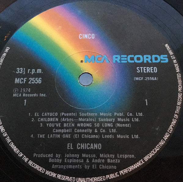 El Chicano : Cinco (LP, Album)