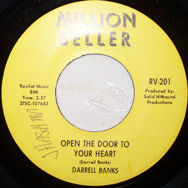 Darrell Banks : Our Love (Is In The Pocket) / Open The Door To Your Heart (7", RE)