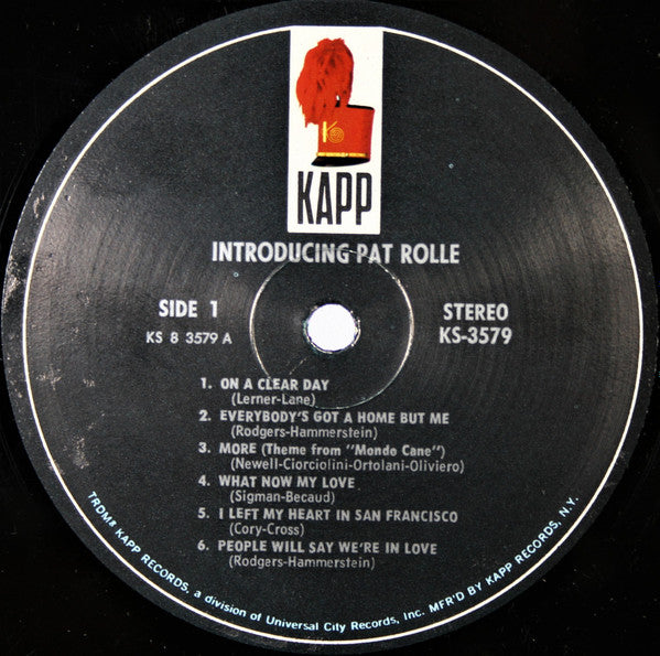 Pat Rolle : Introducing Pat Rolle (LP, Album)