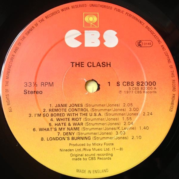 The Clash : The Clash (LP, Album, RE)