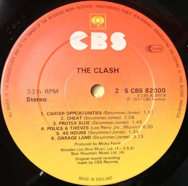 The Clash : The Clash (LP, Album, RE)