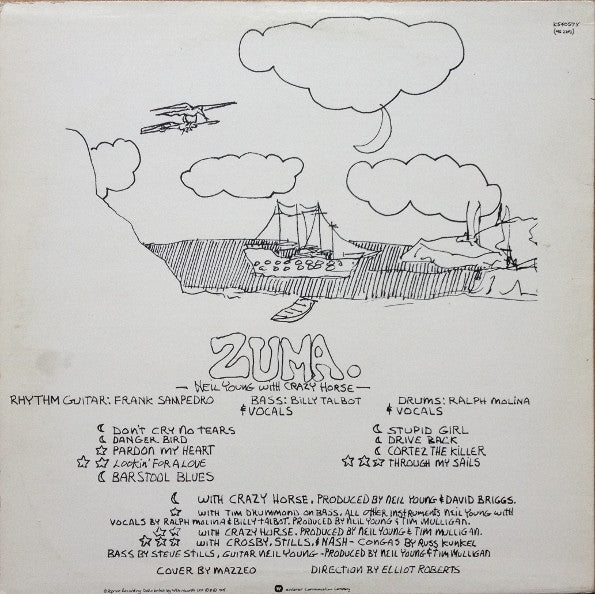 Neil Young With Crazy Horse : Zuma (LP, Album, RE)
