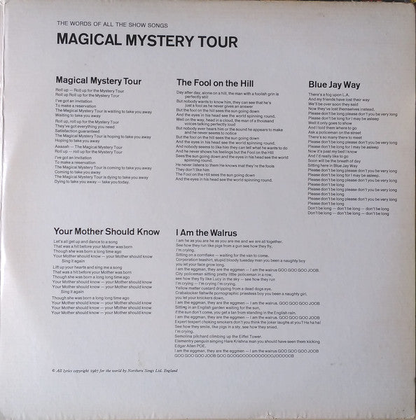 The Beatles : Magical Mystery Tour (LP, Album, RE, Win)