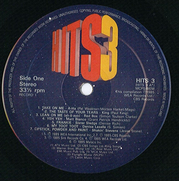 Various : Hits 3 - The Album (2xLP, Album, Comp, Dut)