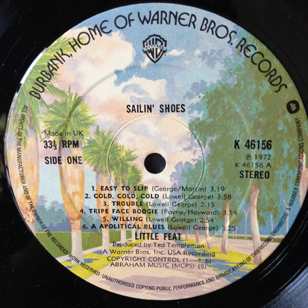 Little Feat : Sailin' Shoes (LP, Album, RE, Gat)