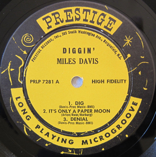 Miles Davis : Diggin' With The Miles Davis Sextet (LP, Comp, Mono, RE)