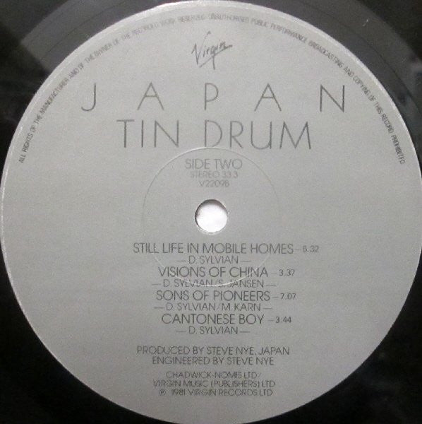 Japan : Tin Drum (LP, Album, Tow)