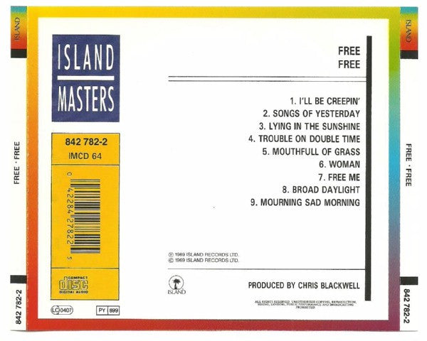 Free : Free (CD, Album, RE)