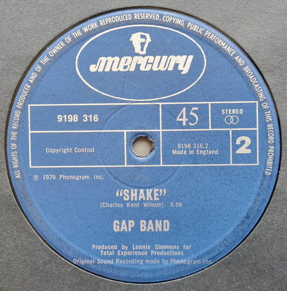 The Gap Band : Baby Baba Boogie (12")