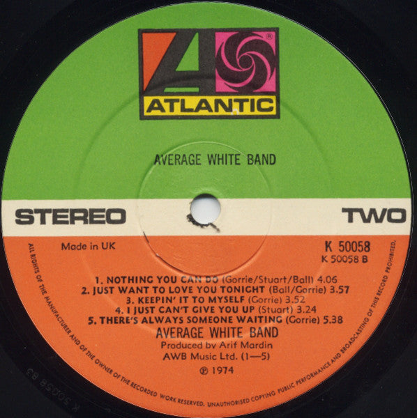 Average White Band : AWB (LP, Album)
