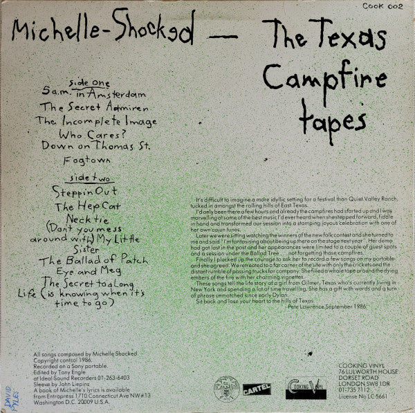 Michelle-Shocked* : The Texas Campfire Tapes (LP, Album)