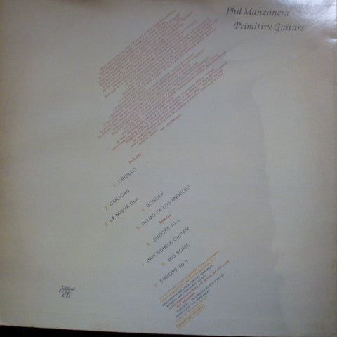 Phil Manzanera : Primitive Guitars (LP, Album, RE)