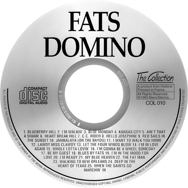 Fats Domino : Collection 25 Tunes (CD, Comp)