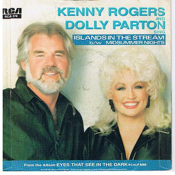 Kenny Rogers And Dolly Parton : Islands In The Stream (7", Single, Pus)