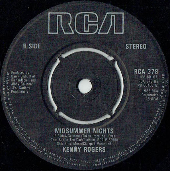 Kenny Rogers And Dolly Parton : Islands In The Stream (7", Single, Pus)