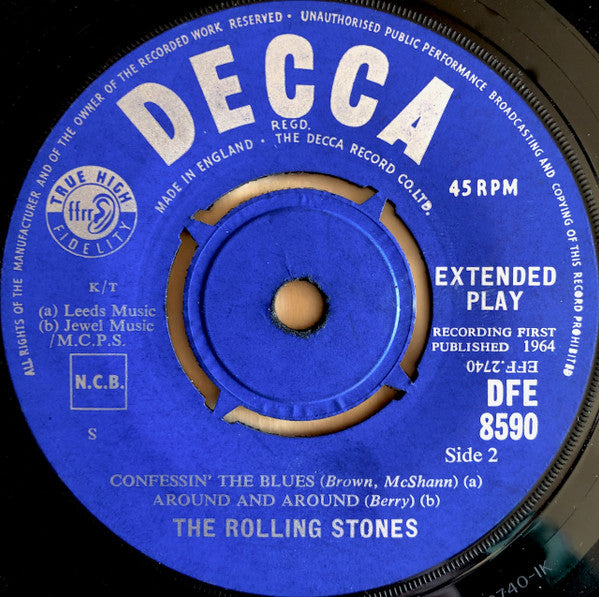 The Rolling Stones : Five By Five (7", EP, Mono)