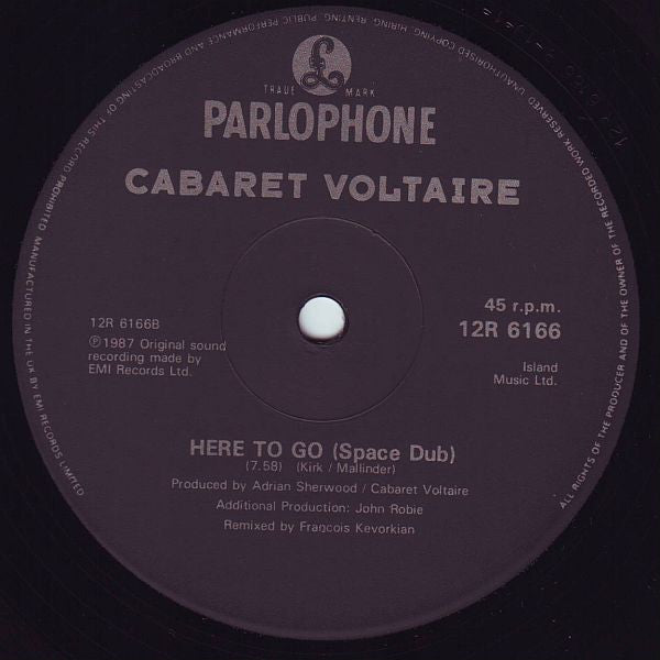Cabaret Voltaire : Here To Go (12", Single)