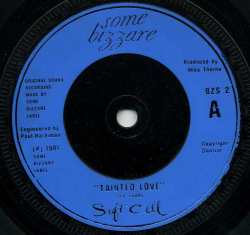 Soft Cell : Tainted Love (7", Single, RP, Blu)
