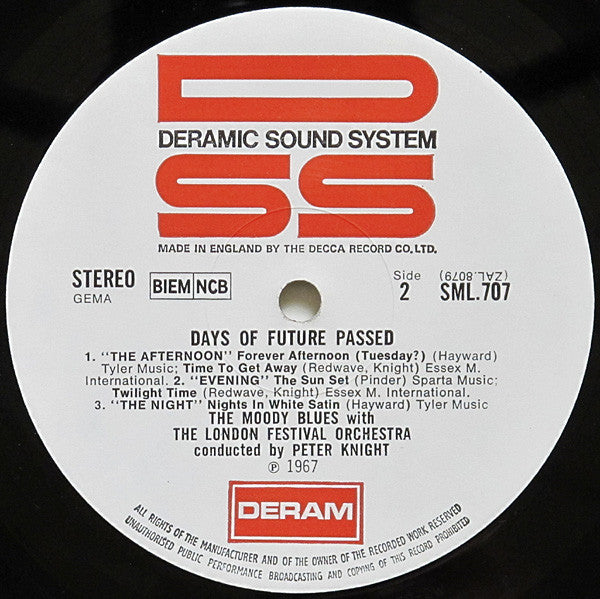 The Moody Blues With The London Festival Orchestra Conducted By Peter Knight (5) : Days Of Future Passed (LP, Album, RP)