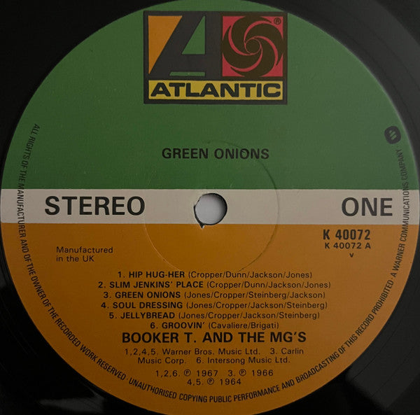 Booker T. & The MG's* : Green Onions (LP, Comp)