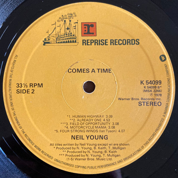 Neil Young : Comes A Time (LP, Album, A4/)