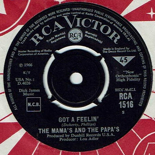 The Mama's And The Papa's* : Monday Monday  (7", Single)