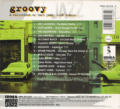 Various : Groovy (A Collection Of Rare Jazzy Club Tracks) (CD, Comp)