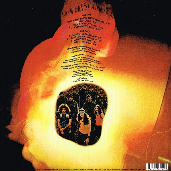 Atomic Rooster : Death Walks Behind You (LP, Album, Ltd, Num, RE, Ora)