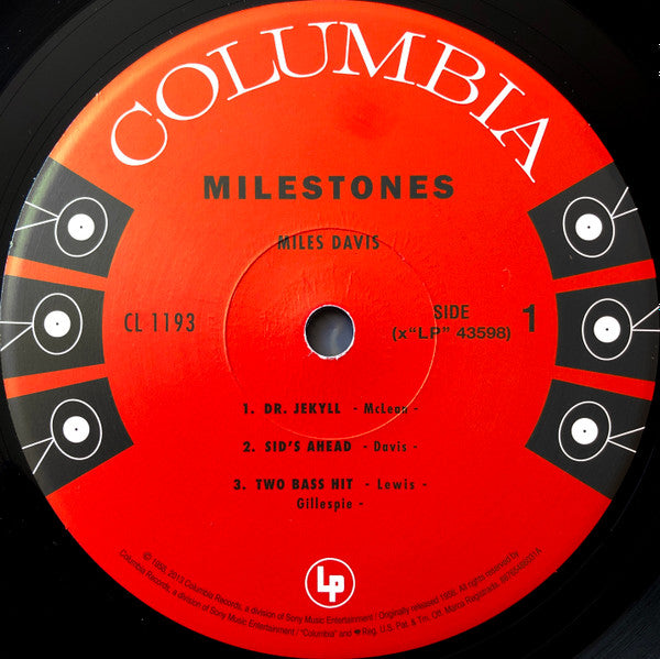 Miles Davis : Milestones (LP, Album, Mono, RE, RM, 180)