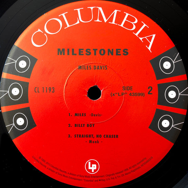 Miles Davis : Milestones (LP, Album, Mono, RE, RM, 180)