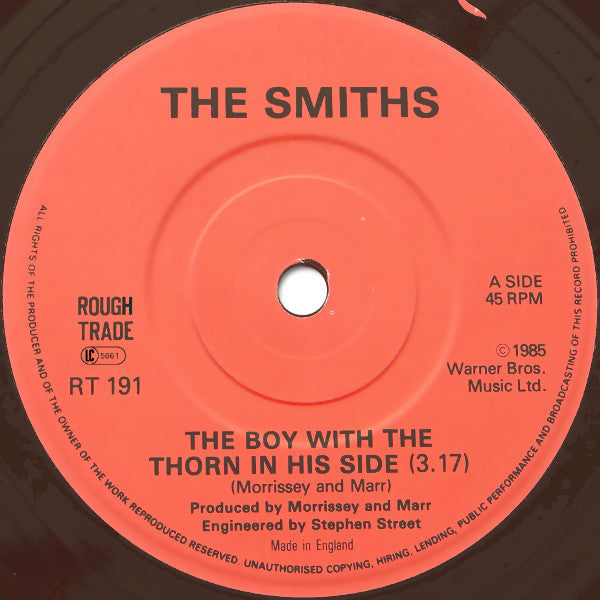 The Smiths : The Boy With The Thorn In His Side (7", Single, EMI)