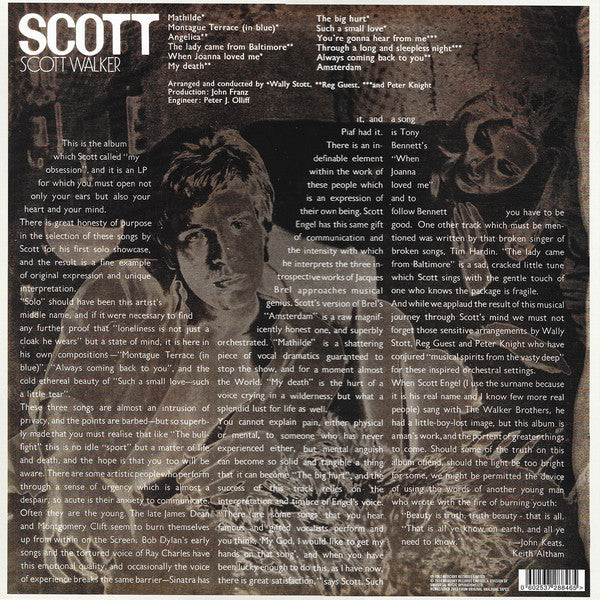 Scott Walker : Scott (LP, Album, Ltd, RE, RM, 180)