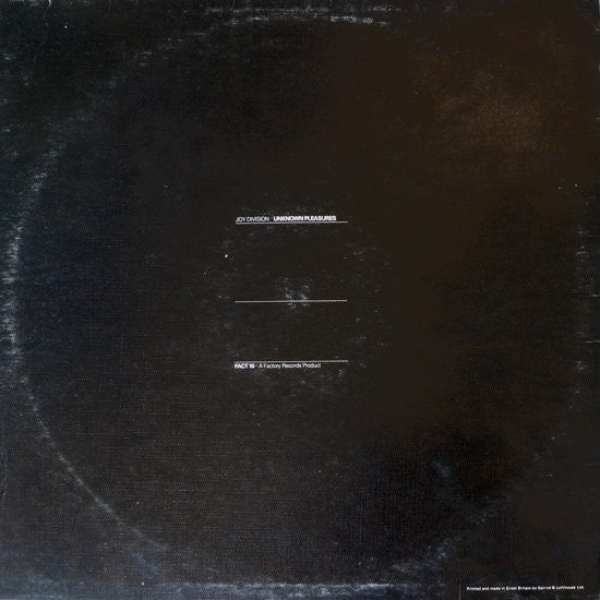 Joy Division : Unknown Pleasures (LP, Album, RP, Lyn)