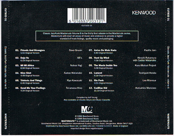 Various : Classic Jazz-Funk Mastercuts Volume 6 (The Definitive Jap-Jazz Mastercuts) (CD, Comp)