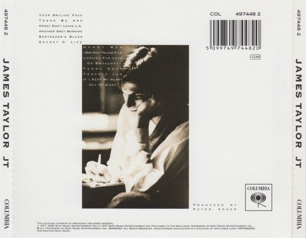 James Taylor (2) : JT (CD, Album, RE, RM)