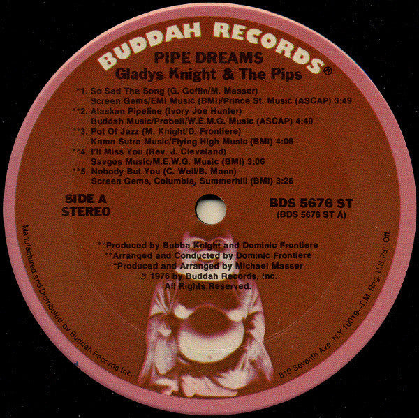 Gladys Knight & The Pips* : Pipe Dreams: The Original Motion Picture Soundtrack (LP, Album, Ter)
