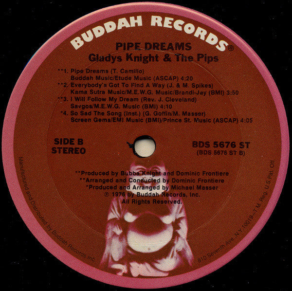 Gladys Knight & The Pips* : Pipe Dreams: The Original Motion Picture Soundtrack (LP, Album, Ter)