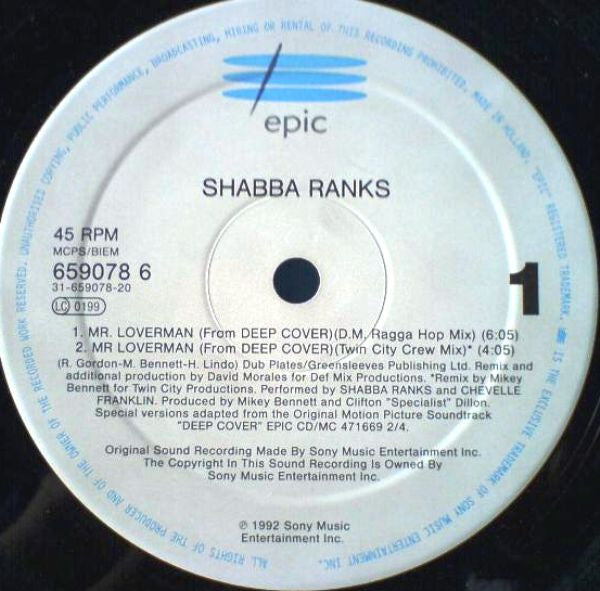 Shabba Ranks : Mr. Loverman / Muscle Grip (12", Single, RE)